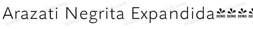 Arazati Negrita Expandida字体转换